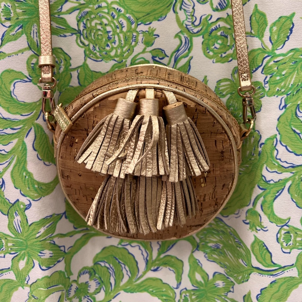 Lilly Pulitzer Capri Natural Cork Crossbody bag